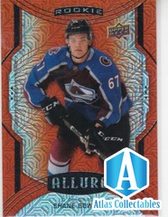 SHANE BOWERS 2020-21 UPPER DECK ALLURE SP ORANGE SLICE RC #136 COLORADO